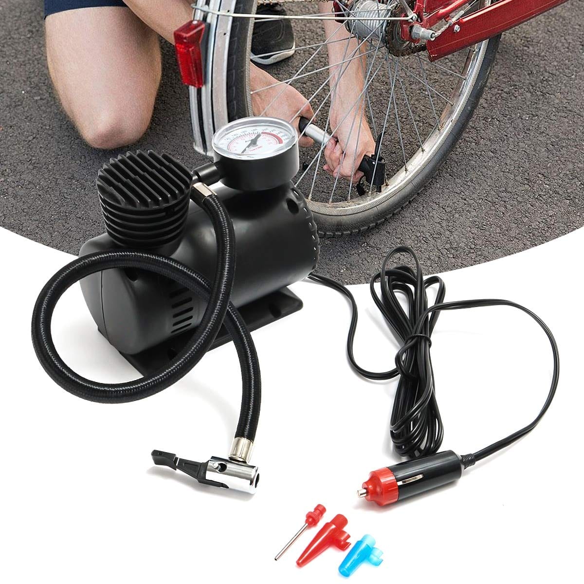12v Portable Air Compressor For Car Tire Air Pump Inflator - Portable Air Compressor - Portable Air Compressor
