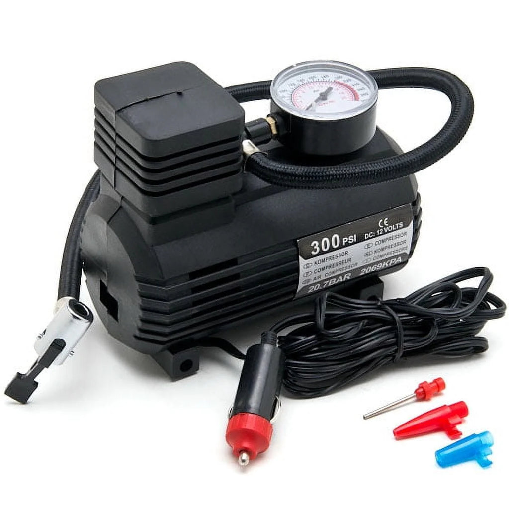 12v Portable Air Compressor For Car Tire Air Pump Inflator - Portable Mini Air Compressor - Portable Mini Air Compressor (300psi)