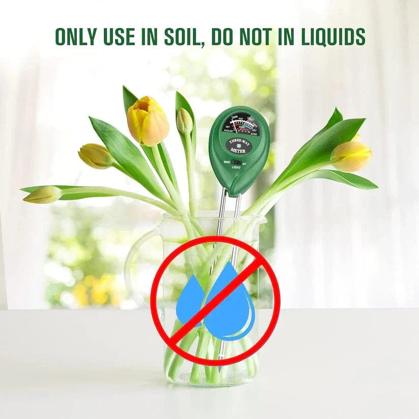 3-in-1 Soil Test Meter| Soil Moisture Sensor Test Meter Samples Health Moisture Tester - 3-in-1 Soil Test Meter