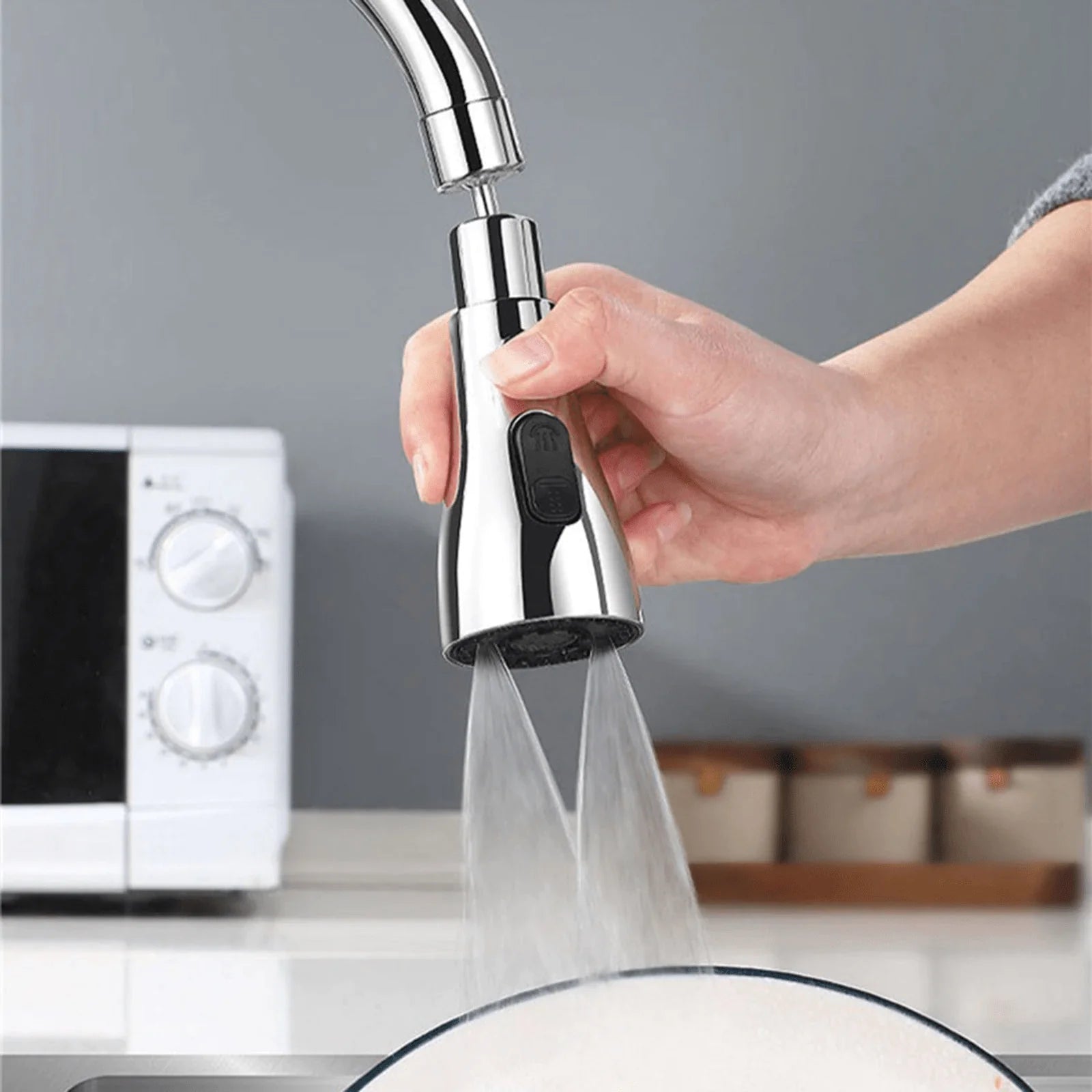 3 Modes Water Sprayer | Kitchen Accessories Sink Tap Water Aerator Faucet Tap Purifier - 3 Modes Water Sprayer