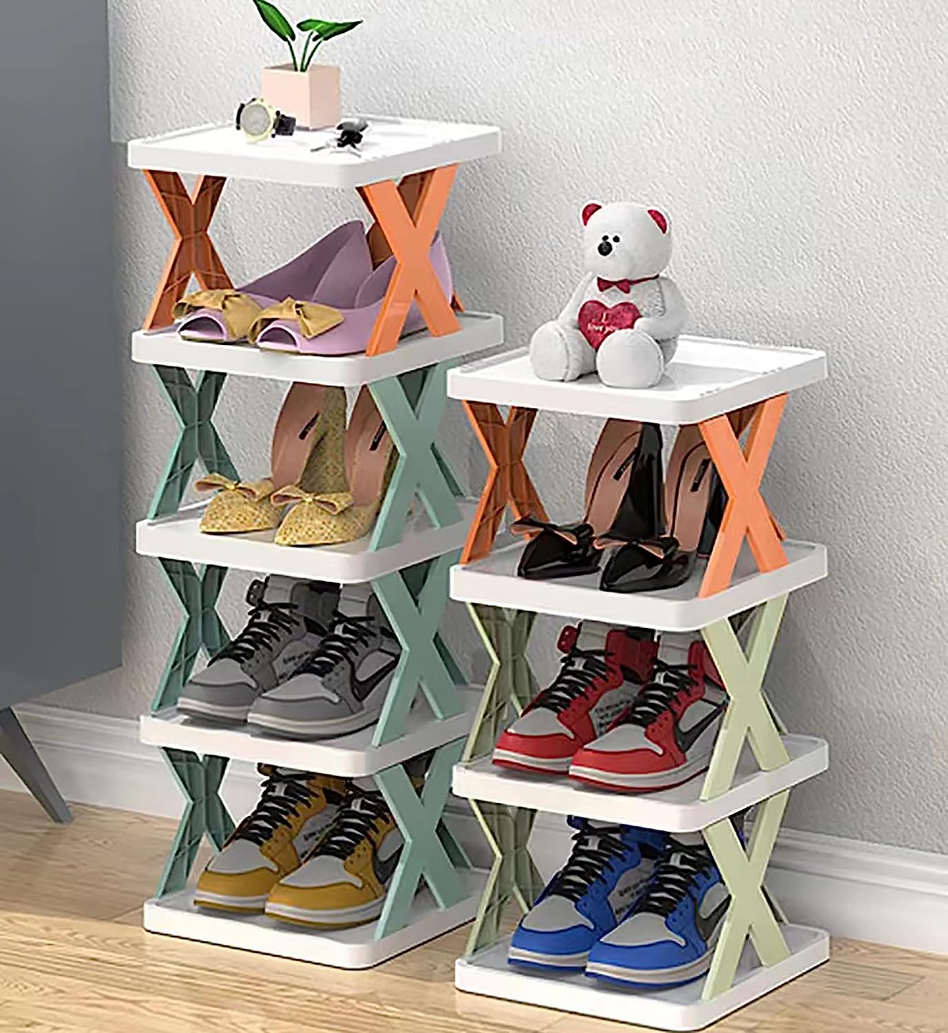 Smart Foldable Shoes Tier Shoe Rack 4 Layer