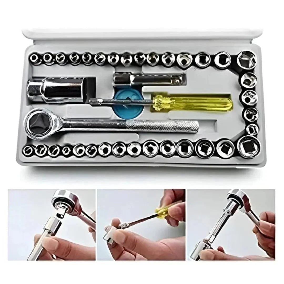 40-Piece Screwdriver Tool Kit | Screw Driver Tool Box Set Screwdriver Kit Home Toolkit - Multipurpose 40 in 1 Screwdriver Tool Kit Set