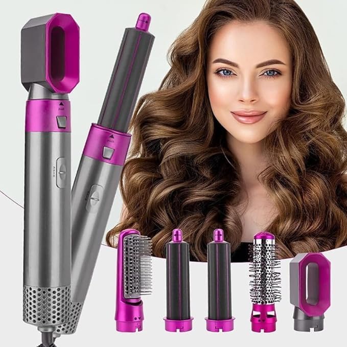 5-in-1 Hair Styler | Hair Styler Hairdresser Dryer For Hair Salon Comb Straightener - 5 in 1 Multifunctional Hair Styling Tool