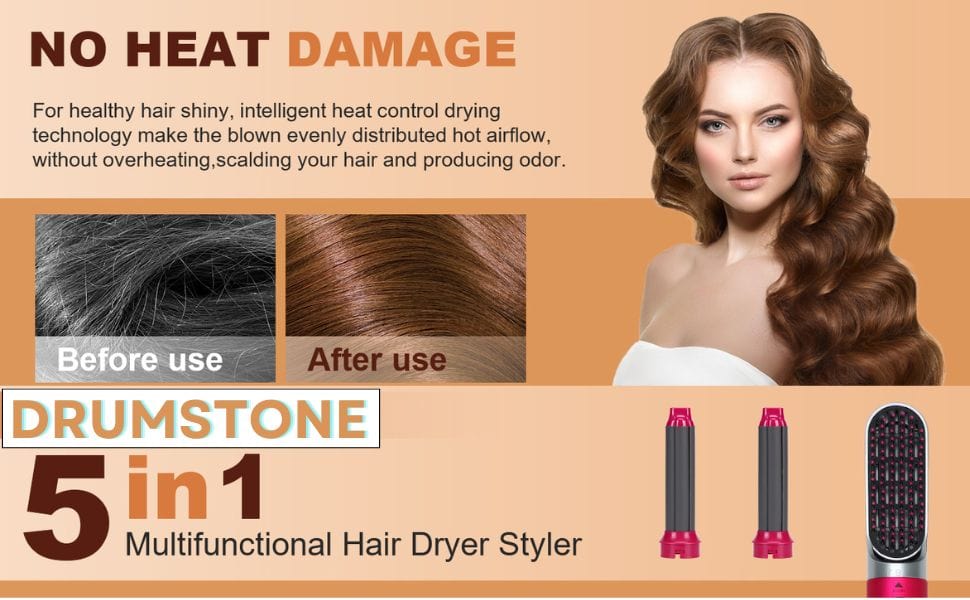 5-in-1 Hair Styler | Hair Styler Hairdresser Dryer For Hair Salon Comb Straightener - 5 in 1 Multifunctional Hair Styling Tool