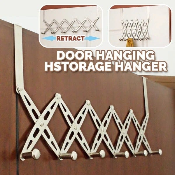 [ 6 Hook ] Stainless Steel Door Hanging Hanger Hook - [ 6 Hook ] Stainless Steel Door Hanging Hanger Hook