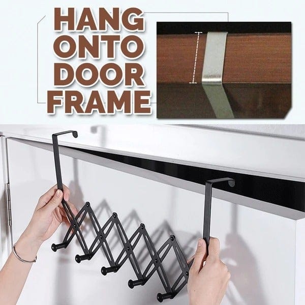 [ 6 Hook ] Stainless Steel Door Hanging Hanger Hook - [ 6 Hook ] Stainless Steel Door Hanging Hanger Hook