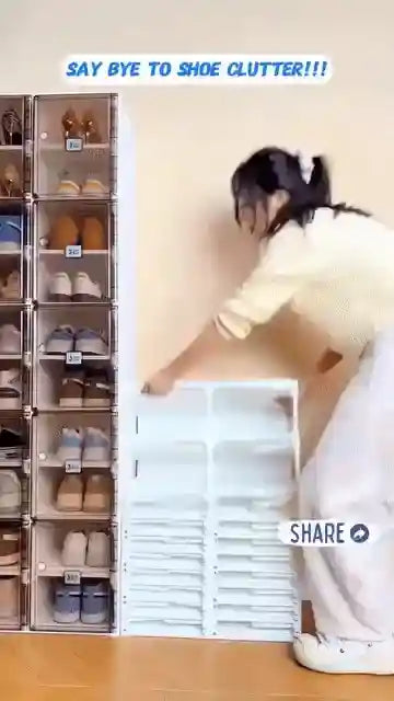ShoeNest™ Smart Foldable Compact 4 Layer Shoe Rack