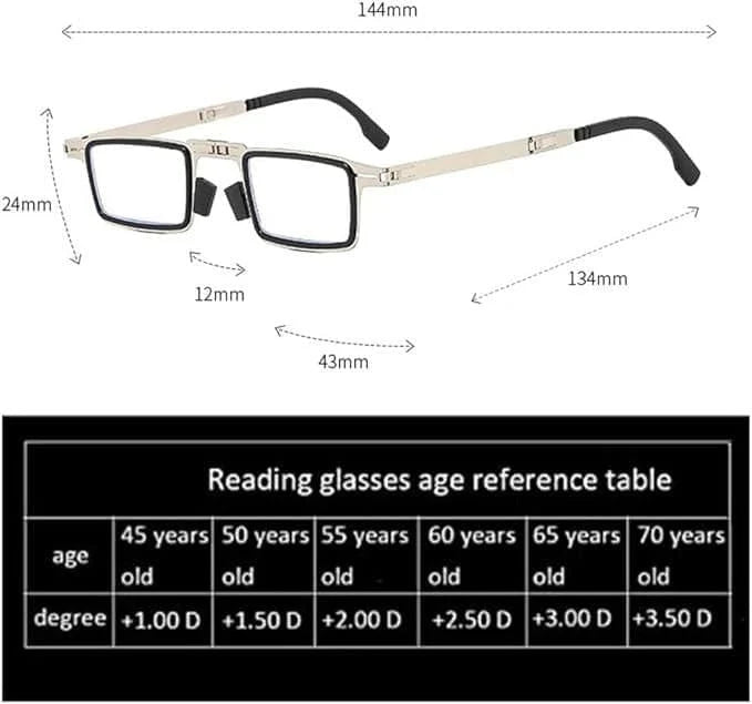Anti-Bluelight Foldable Glasses | Eyeglasses And Frames Glasses With Frame Eyesight Glass Design Lens - 1 - Anti-Bluelight Foldable Glasses