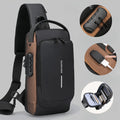 Anti-Theft Crossbody Sling Bag with USB Charging