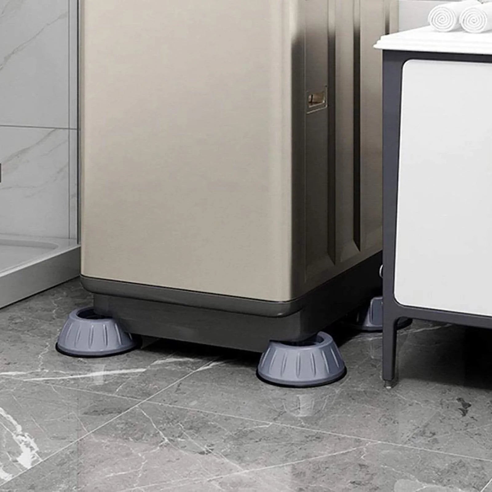 Anti Vibration Pads for Washing Machine Rubber Pads  - Anti Vibration Pads - Large-Pack of 4 - Anti Vibration Pads (Pack of 4)