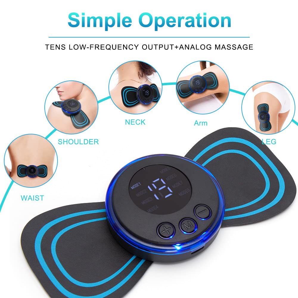 Back Neck Massager for Cervical Pain Back Pain Electric Massager  - Neck Cervical Massager - Wireless Portable Body Massager