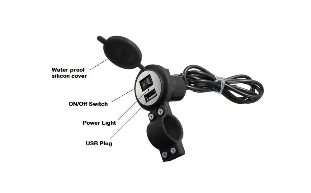 Bike USB Charger | Charger Adapter Universal Mobile Charge Usb With Adapter 12V Charging - Bike USB Charger