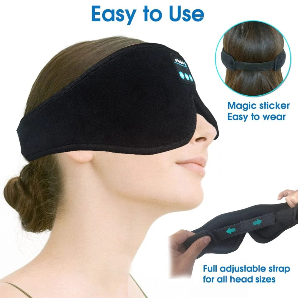 Bluetooth Sleep Mask | Sleep Well Eye Mask For Sleeping Blindfold Eye Cover Sound Sleep - Bluetooth Audio Sleep Mask