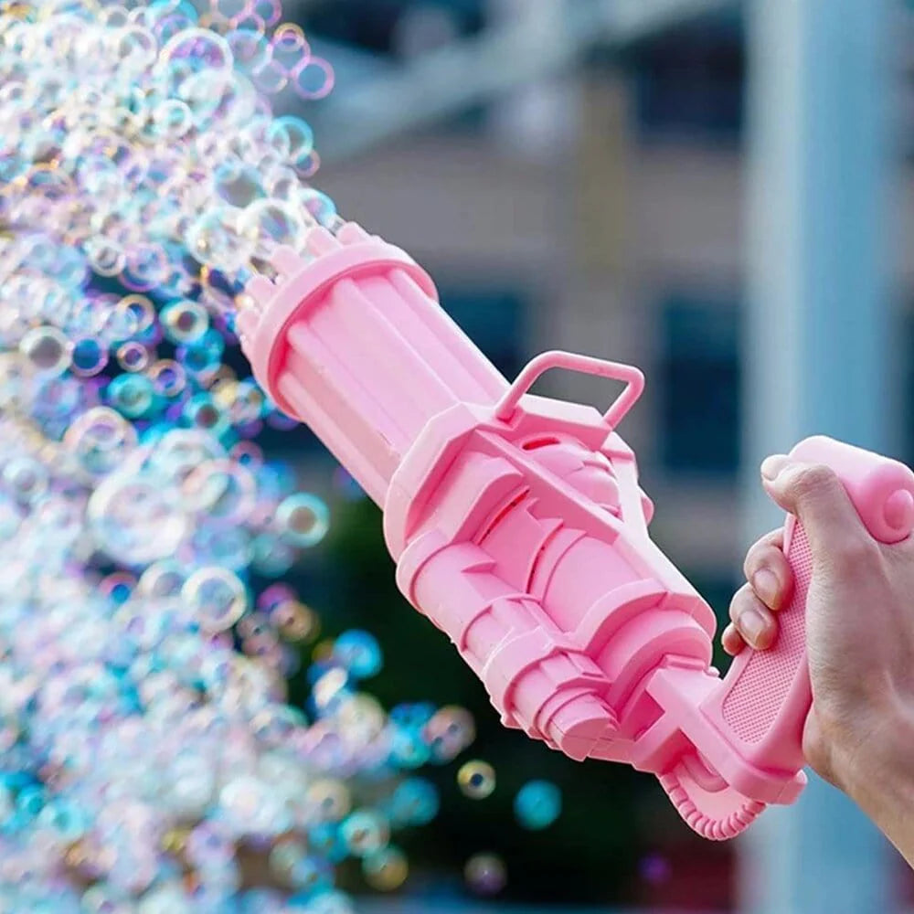 Bubble Toy | Bubble Machine Gun Automatic Gatling Toy for Kids - Free Size - Bubble Toy