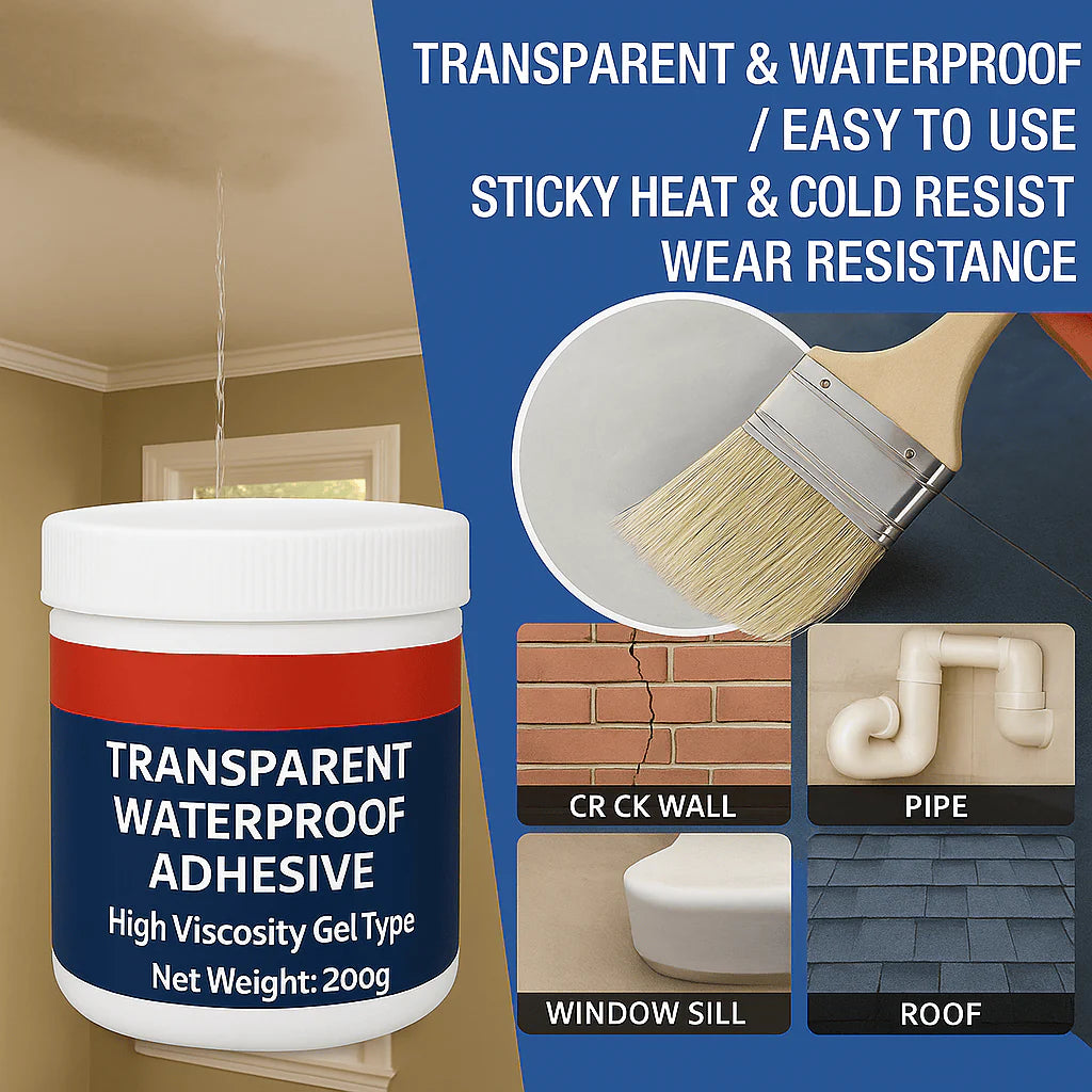 💧Buy 1 Get 1 FREE – Transparent Waterproof Glue + Free Brush!🔥