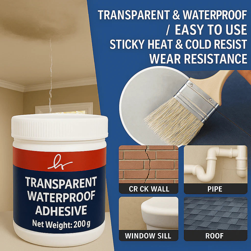 💧Buy 1 Get 1 FREE – Transparent Waterproof Glue + Free Brush!🔥