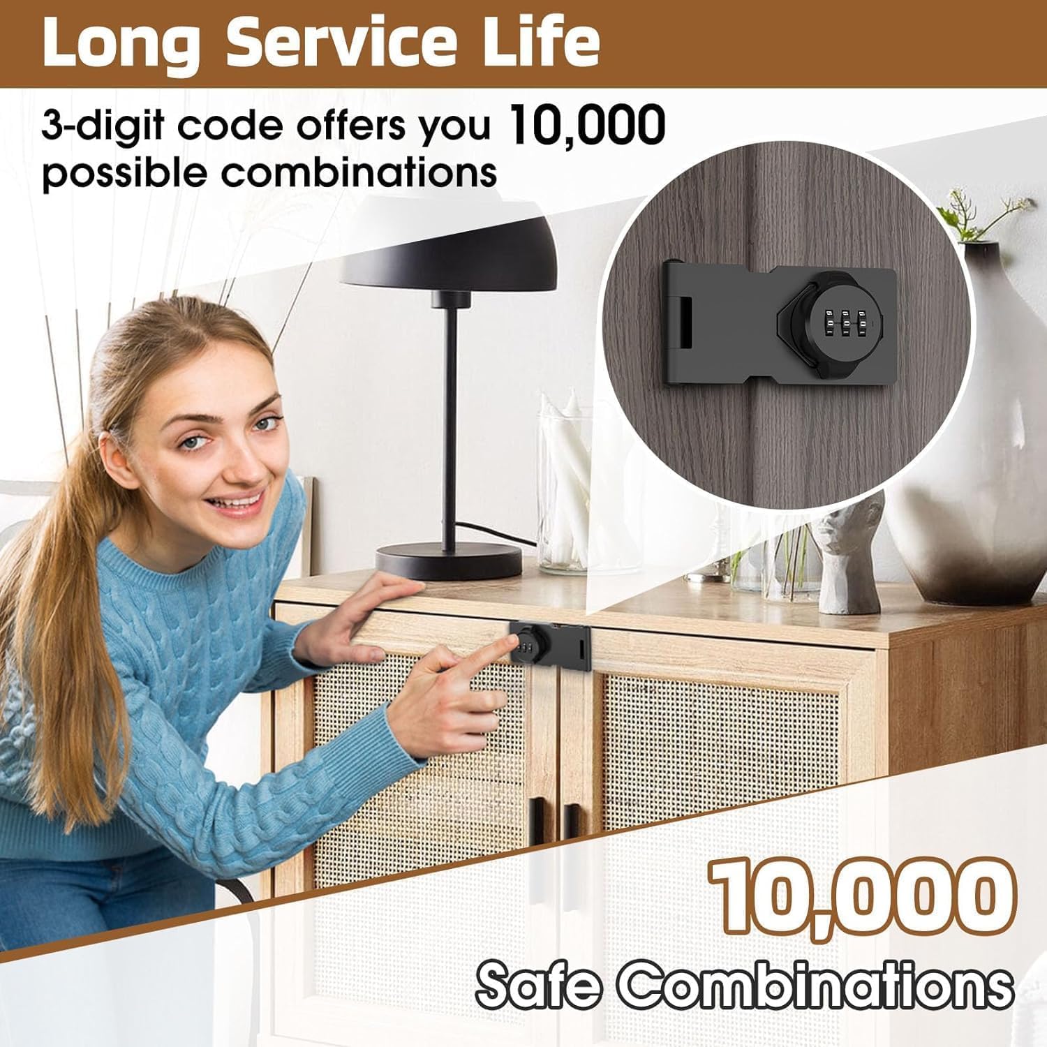 Cabinet Locks with Combination | Doors Sliding Door Cabinet Lock Latch Safety Password Combination Lock - Cabinet Locks with Combination