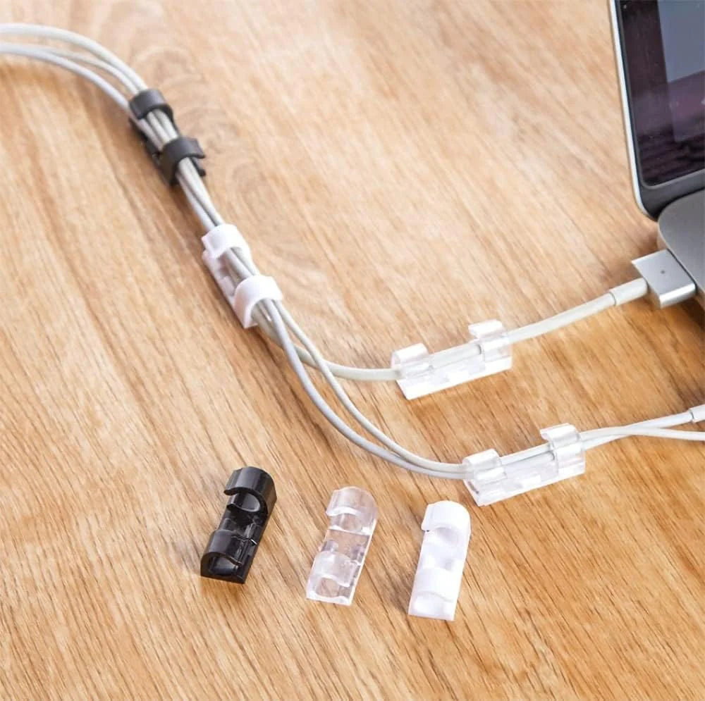 Cable Clamp Wire Clips Wiring Clamp Management Oraganizer  - Cable Clips - Pack of 20 - Cable Clips (Pack of 20 Pcs.)