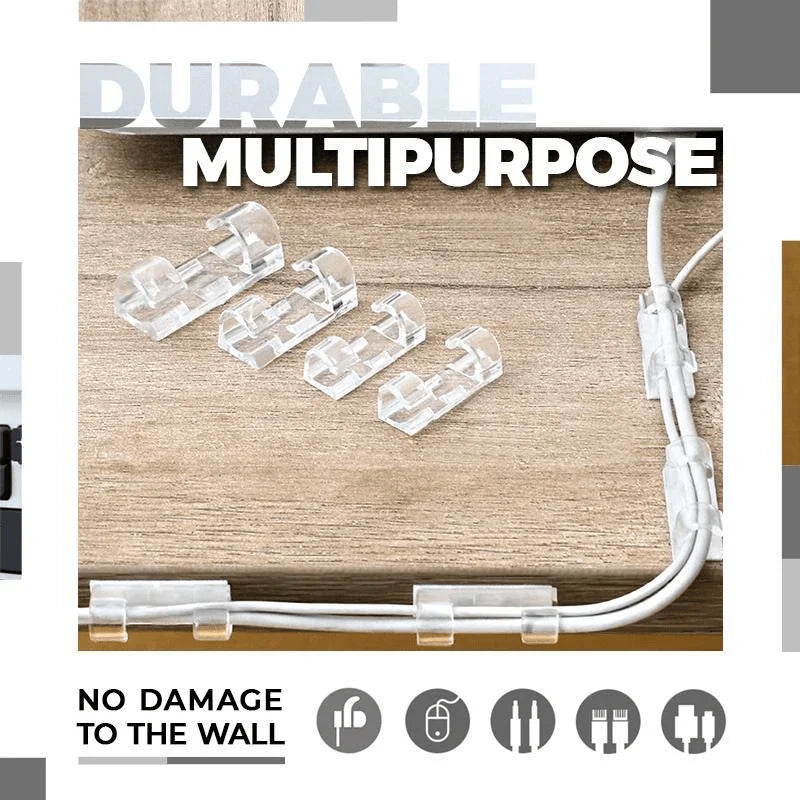 Cable Clamp Wire Clips Wiring Clamp Management Oraganizer  - Cable Clips - Pack of 20 - Cable Clips (Pack of 20 Pcs.)