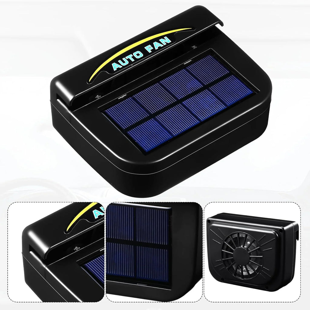 Car Auto Solar Fan | Solar Powered Fan Energy Auto Products Panel Car Window Fan - Car Auto Solar Fan