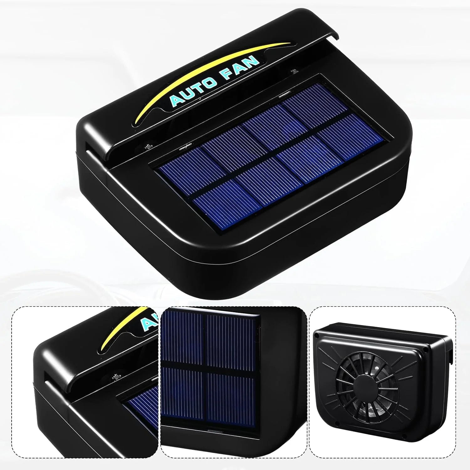 Car Auto Solar Fan | Solar Powered Fan Energy Auto Products Panel Car Window Fan - Car Auto Solar Fan