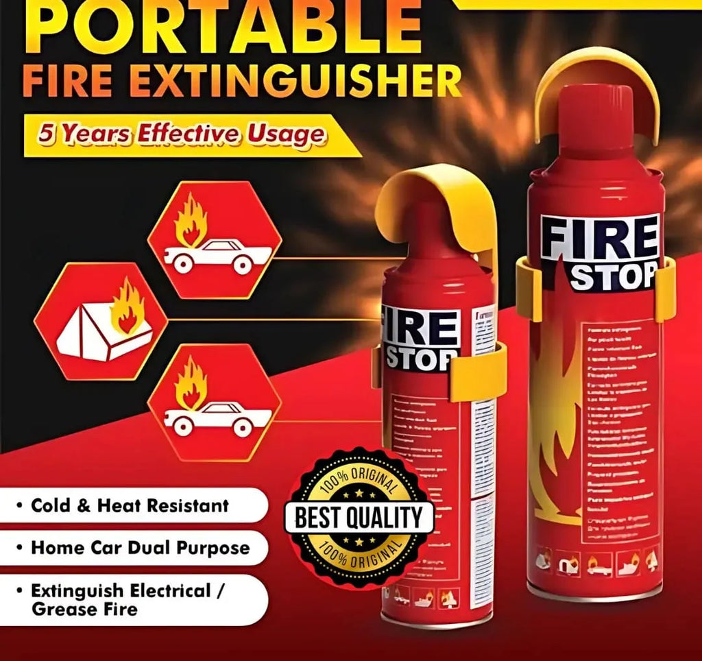 Car & Home Fire Extinguisher | Fire Extinguisher Smoke Detector Safety Car Fire Extinguisher - Pack Of 1 - Car & Home Fire Extinguisher
