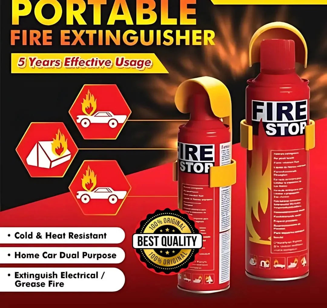 Car & Home Fire Extinguisher | Fire Extinguisher Smoke Detector Safety Car Fire Extinguisher - Pack Of 1 - Car & Home Fire Extinguisher
