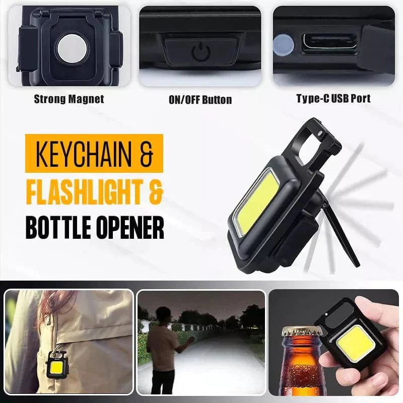 Car Key Chain Flash Light torch Light Keychain Bottle Opener - Key Chain Key Chain