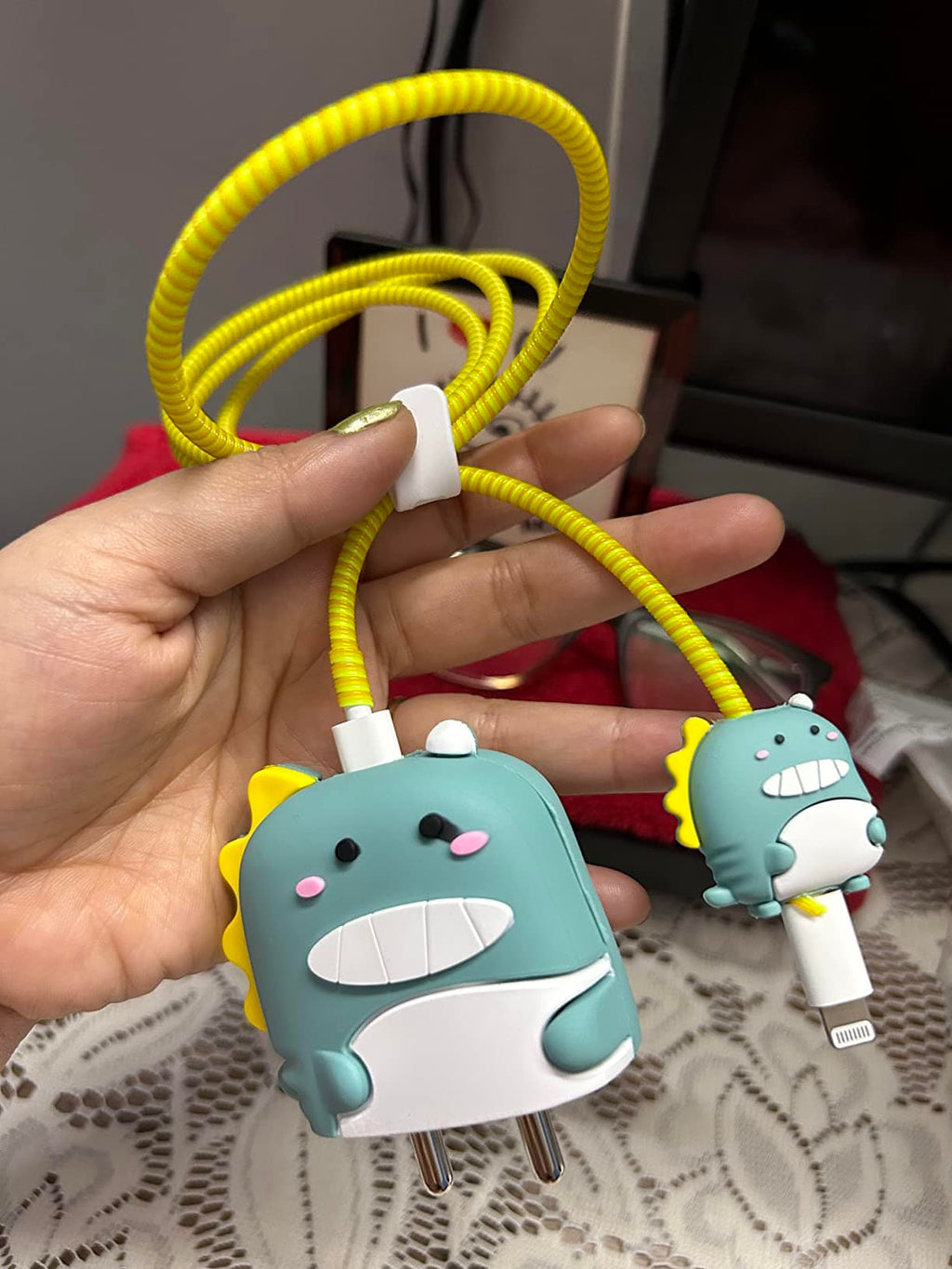 Cartoon Character Silicon Charger Case Cover | Apple Charger Cover Protector Charger Case Silicone Cover Cartoon Character Silicon Charger Case Cover - Electronics - 1 - Cartoon Character Silicon Charger Case Cover