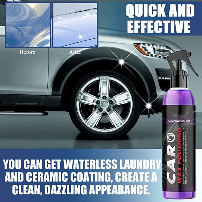 Ceramic Coating Wax Car Paint Protection Hydrophobic Spray - 3-in-1 Ceramic Coating Spray (Pack of 2) - 3-in-1 Ceramic Coating Spray (Pack of 2)