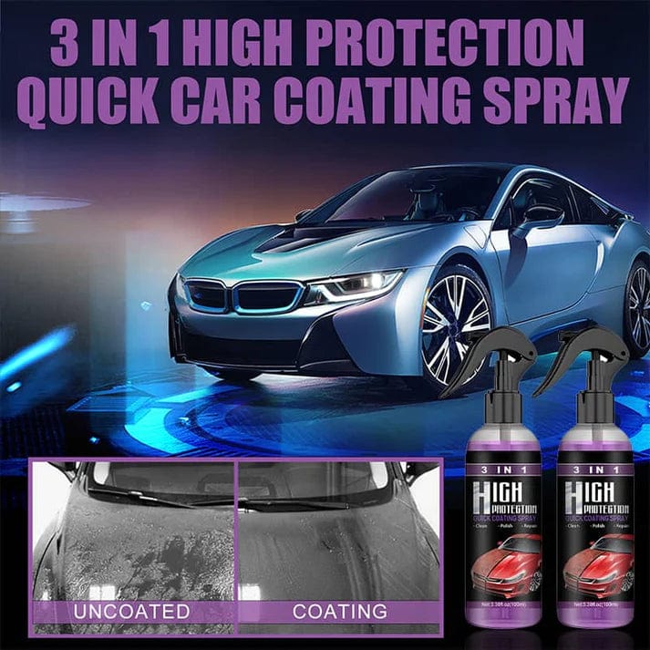 Ceramic Coating Wax Car Paint Protection Hydrophobic Spray - Ceramic Coating Spray - Ceramic Coating Spray (Pack of 2)