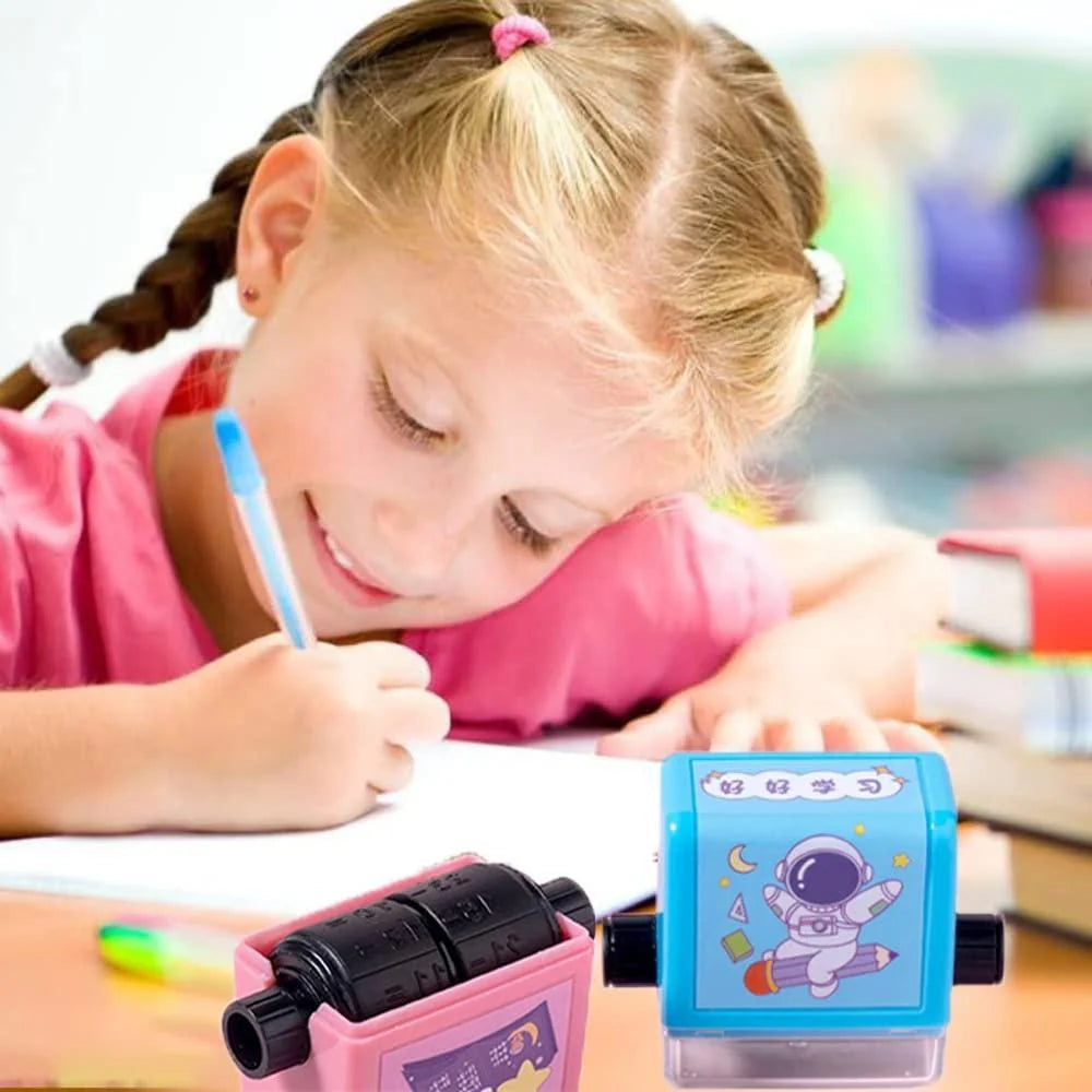 Childrens Stamps Roller Stamp Brain Improvement Device For Your brain  - Math Roller Stamp (Pack Of 2) - Pack of 2 - Math Roller Stamp (Pack Of 2)
