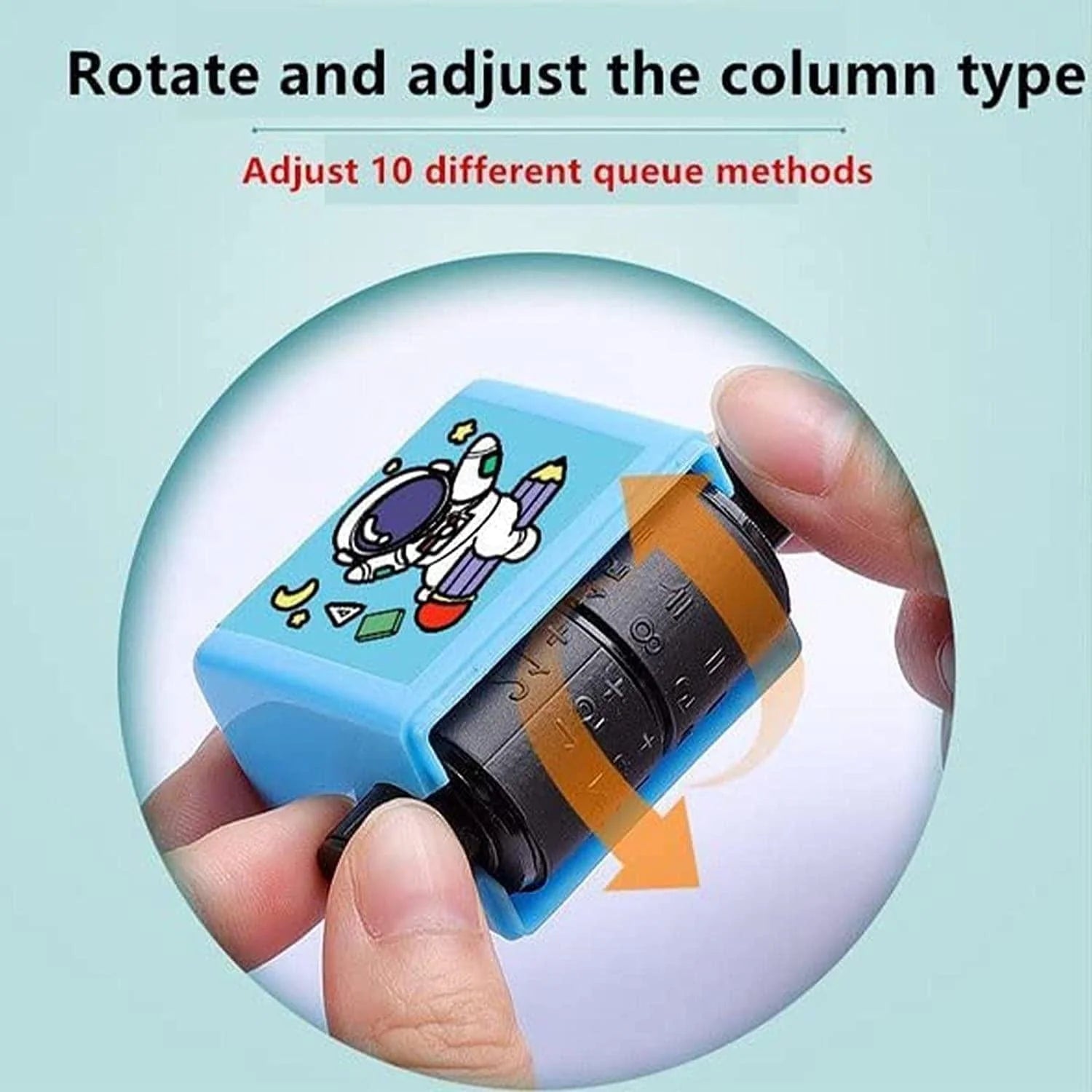 Childrens Stamps Roller Stamp Brain Improvement Device For Your brain  - Math Roller Stamp (Pack Of 2) - Pack of 2 - Math Roller Stamp (Pack Of 2)