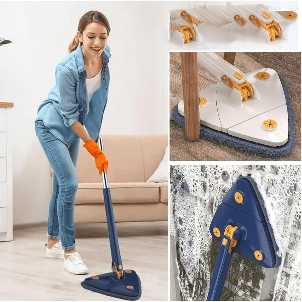 Cleaning Mop Floor Cleaner Rotating Microfiber Pocha - Triangular Mop - Multifunctional Triangular Mop