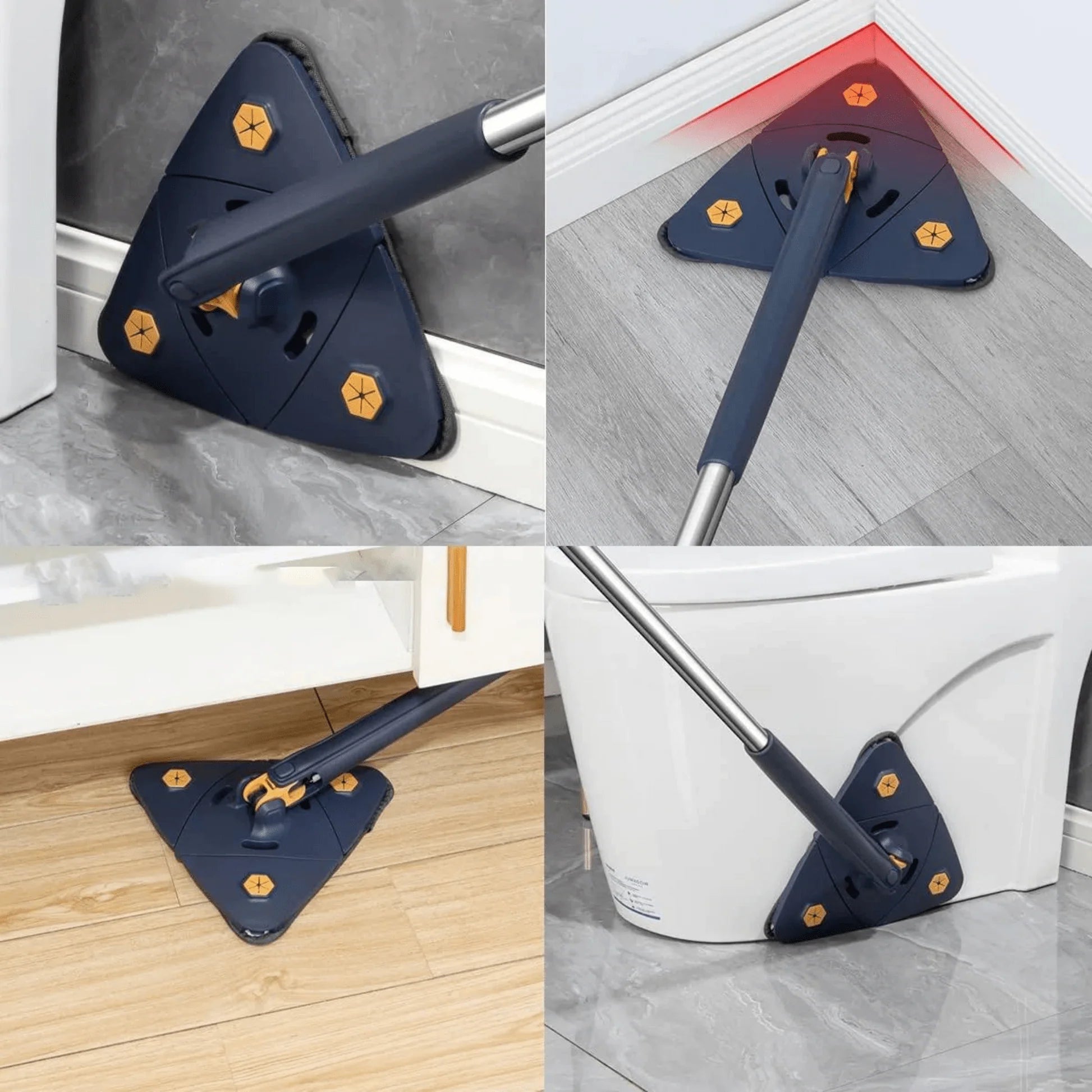 Cleaning Mop Floor Cleaner Rotating Microfiber Pocha - Triangular Mop - Multifunctional Triangular Mop