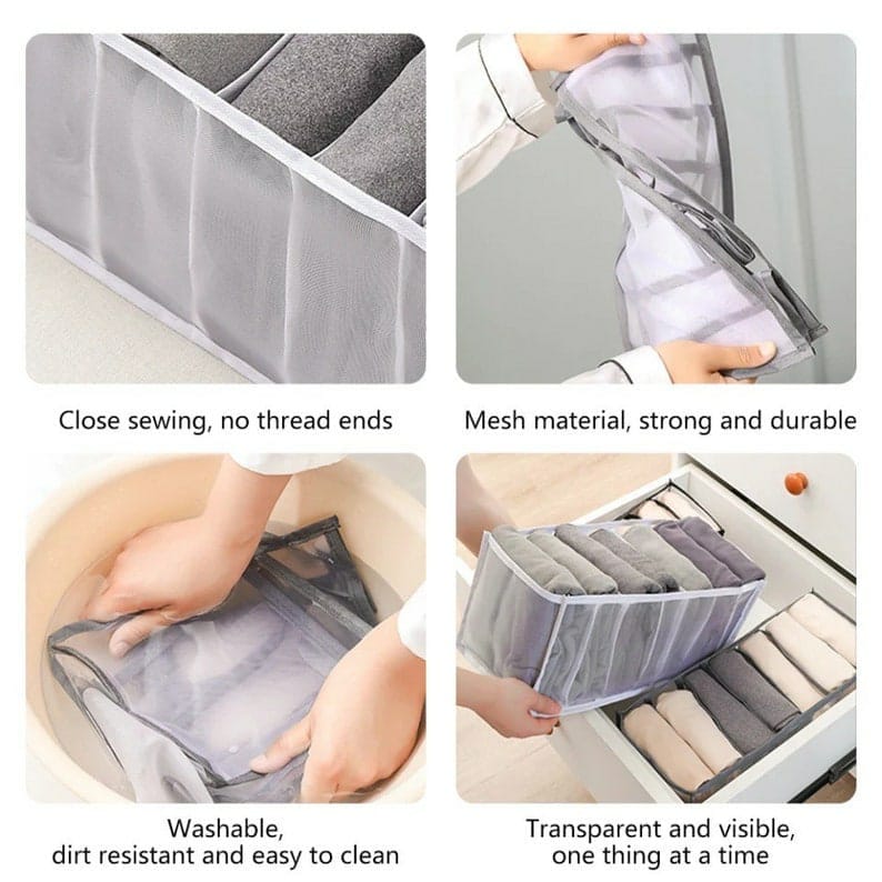 Cloth Cover Organizer Storage Bags Wardrobe Organizer - Clothes Organizer (Pack of 2) - Pack Of 2 - Clothes Organizer (Pack of 2)