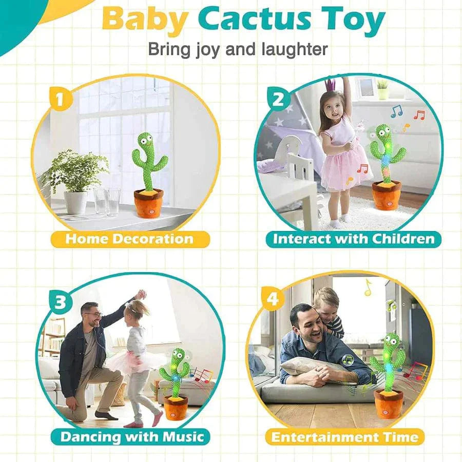 Dancing Talking Cactus Toy Mimicking Singing Push Toy  - Dancing Talking Cactus Toy - Dancing Talking Cactus Toy