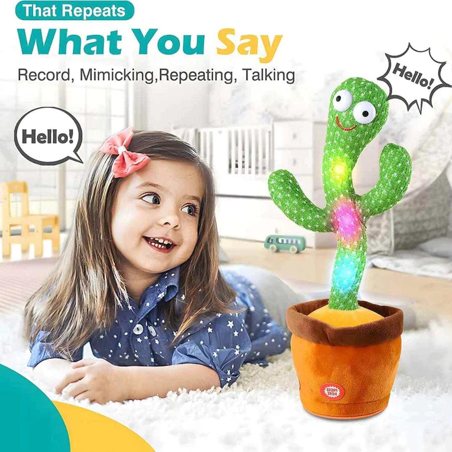 Dancing Talking Cactus Toy Mimicking Singing Push Toy  - Dancing Talking Cactus Toy - Dancing Talking Cactus Toy