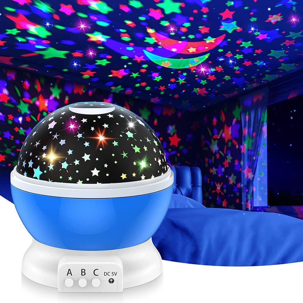 Decorative Star Lights Rotating Night Lamp Projector - Night Light Projector - Night Light Projector