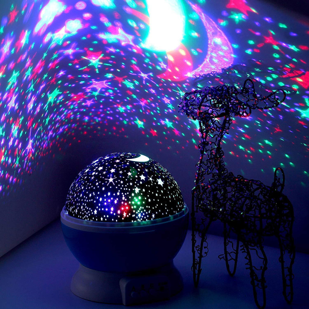 Decorative Star Lights Rotating Night Lamp Projector - Night Light Projector - Night Light Projector