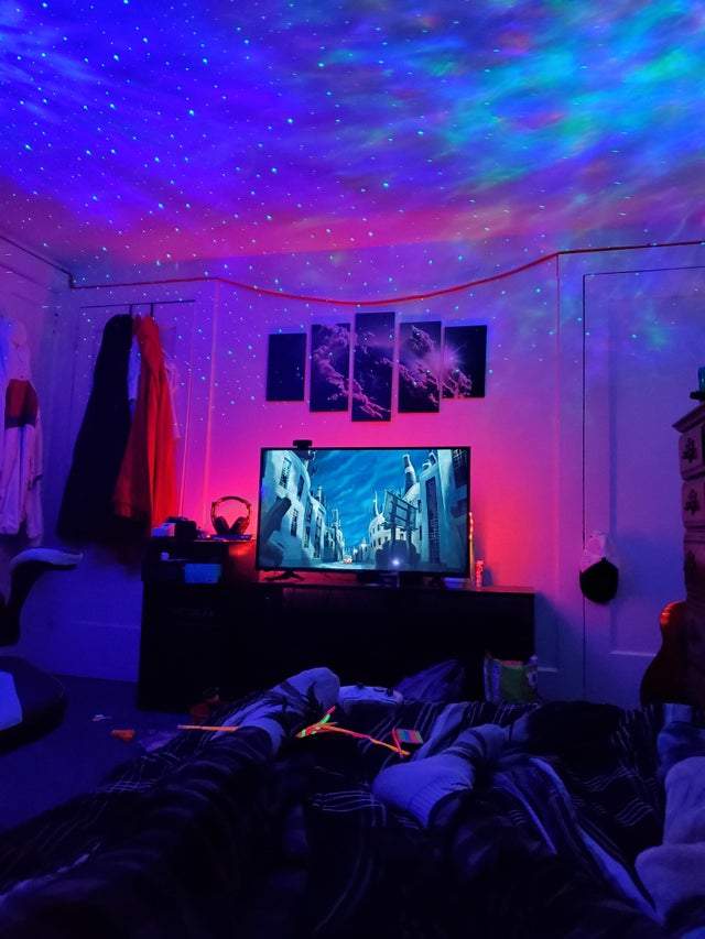 Decorative Star Lights Rotating Night Lamp Projector - Night Light Projector - Night Light Projector