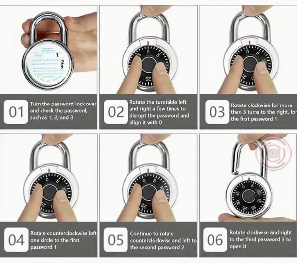 Dial Combination Lock | Luggage Locks Number Travel Suitcase Tsa Lock Travel Accessories - Standard Dial Combination Lock