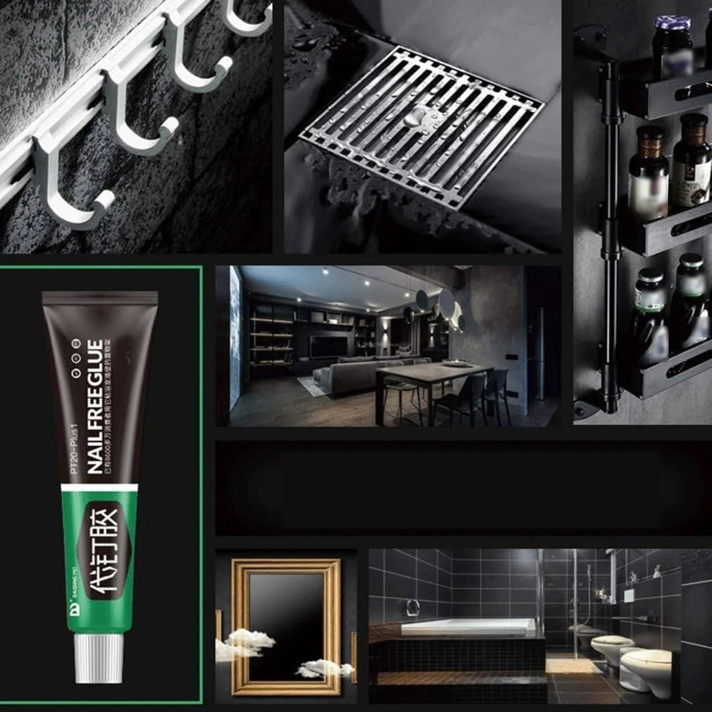 Door Sealant Nails With Adhesive Glass Glue Waterproof  - Multifunction Adhesive Glue (Pack Of 2) - Nail Free Glue (Pack Of 2)