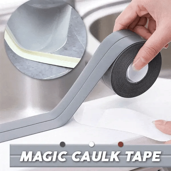 Double Sided Waterproof Caulk Tape Caulk Strip Tape Sealing Strip - Kitchen Caulk Tape (Pack of 2) (Buy 1 Get 1 Free) - Kitchen Caulk Tape (Pack of 2)