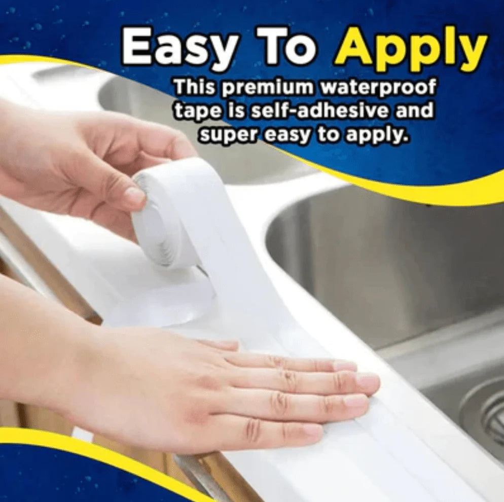 Double Sided Waterproof Caulk Tape Caulk Strip Tape Sealing Strip - Kitchen Caulk Tape (Pack of 2) (Buy 1 Get 1 Free) - Kitchen Caulk Tape (Pack of 2)