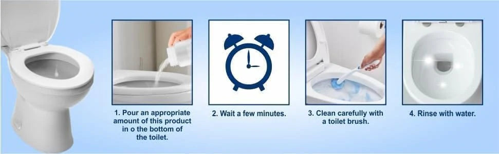 Drainage Cleaner Toilet Bathroom Drain Cleaner Powder Product - Toilet Cleaner (Pack of 2) - Toilet Active Oxygen Cleaner Agent (Pack of 2)