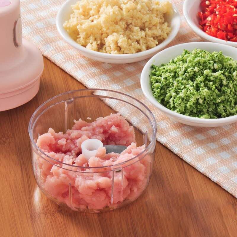 Electric Food Processor Grinder | Mini Electric Vegetable Chopper Onion Tomato Chopper - Large - Electric Food Processor