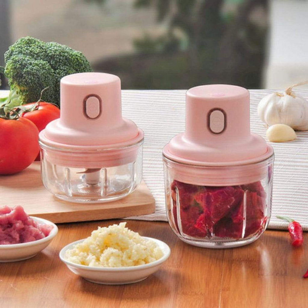 Electric Food Processor Grinder | Mini Electric Vegetable Chopper Onion Tomato Chopper - Large - Electric Food Processor