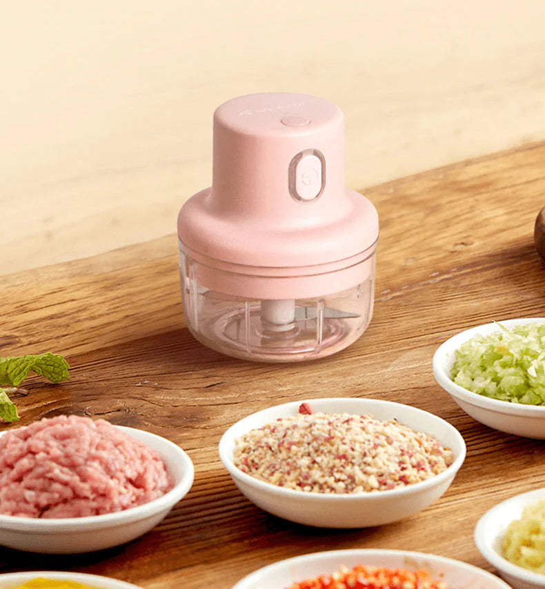 Electric Food Processor Grinder | Mini Electric Vegetable Chopper Onion Tomato Chopper - Large - Electric Food Processor
