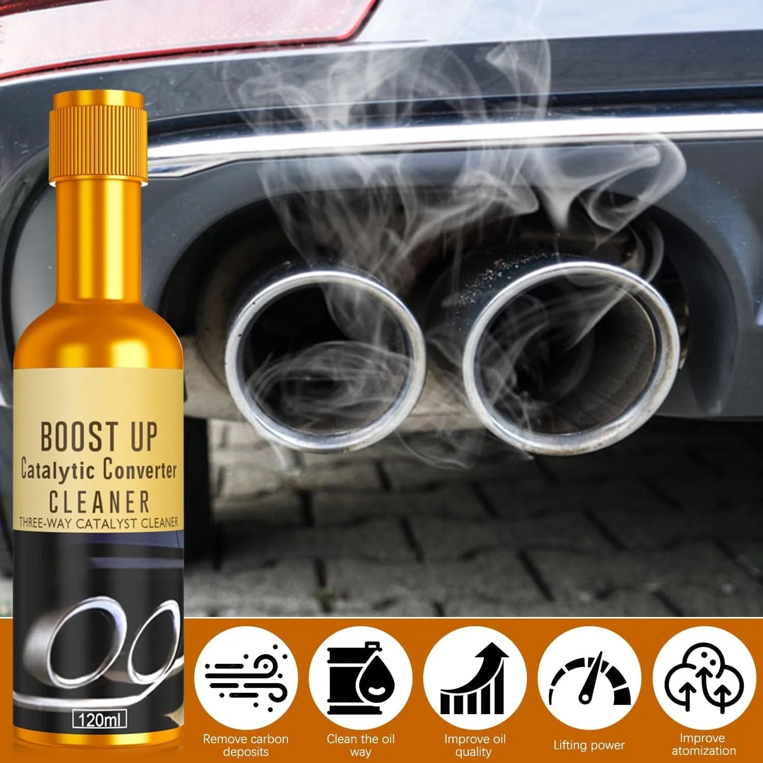 Engine Carbon Cleaner (Pack of 2) | Catalytic Converter Car Carbon Cleaning Fuel Injection Cleaners - Engine Carbon Cleaner (Pack of 2)